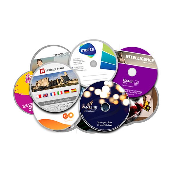 CD Duplication 50 CD/DVD inkjet printed & duplicated Plastic Wallet 