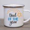 Dad of The Year Enamel Mug