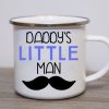 Daddys Little Man Enamel Mug